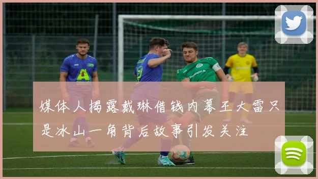 媒体人揭露戴琳借钱内幕王大雷只是冰山一角背后故事引发关注